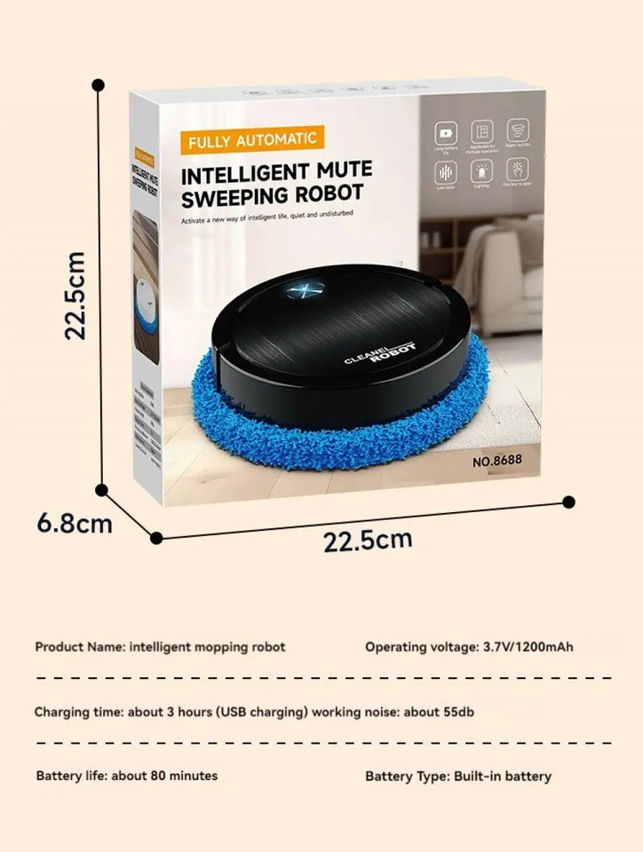 Electric Floor Mopping Robots Silent Floor Scrubber Cleaning Experts Wet and Dry Smart Home Floor Sweeping Automatic Clean Robot