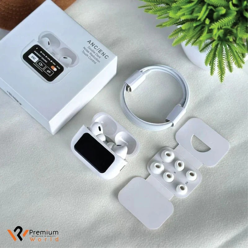 AirPods A9 Pro 2025 Earbuds | ANC/ENC with LED Touch Screen